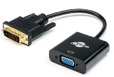 Переходник ATCOM (АТ9214) переходник DVI-D dual link(m)  VGA (f) 0.1 m