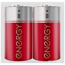 Батарейка солевая ENERGY R20/2S (D) 104974