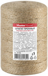 Шпагат MASTER HOUSE джутовый Прочный (бобина) 200м 2.0мм 60330