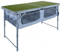 Стол NIKA Стол складной с полкой хаки ССТ-3П/2