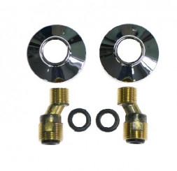 Крепление полотенцесушителя MAK 6636 Комплект: 2 эксцентрика+2 чашки модель SENATOR латунный