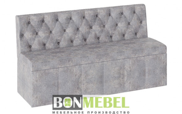 Скамья прямая BONMEBEL Скамья прямая Ницца - ТК серая (1 пак.)