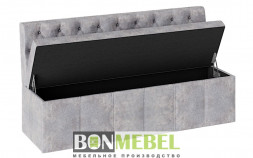 Скамья прямая BONMEBEL Скамья прямая Ницца - ТК серая (1 пак.)