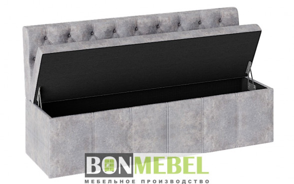Скамья прямая BONMEBEL Скамья прямая Ницца - ТК серая (1 пак.)
