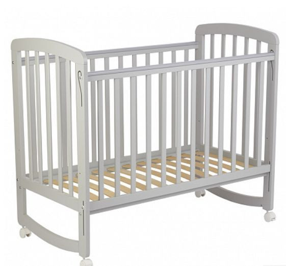 Кровать POLINI Кроватка детская Polini kids Simple 304, серый (1кор)