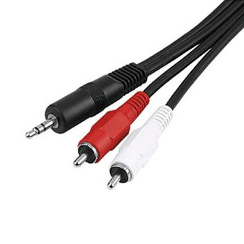 Кабель AUDIO 5BITES AC35J2R-020M AUDIO / 3.5 JACK M / 2*RCA M / STEREO / 2M