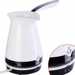 Электрокофеварка ZIMBER 11345 белый/черный