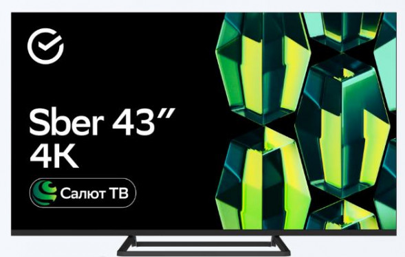 Телевизор SBER SDX 43U4128S SMART TV безрамочный