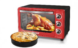Духовка CENTEK CT-1538-50 красный 50л