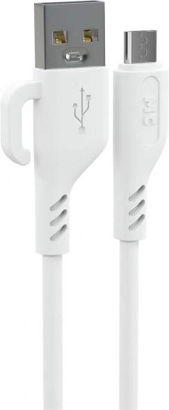 Кабель MORE CHOICE (4620202554369) K81m 2м USB 2.4A для micro USB - 2 м , белый