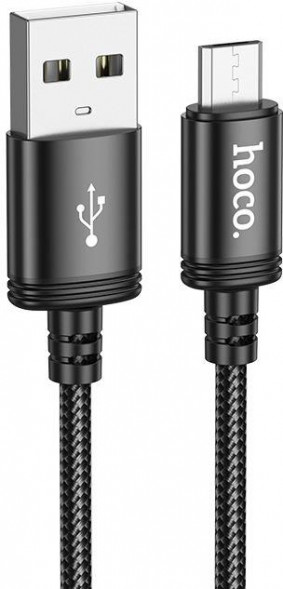 Кабель HOCO (6931474784346) X89m для micro USB , 1 м, Black