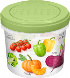 IDILAND Asti Greenery с завинчивающейся крышкой 0,7л с декором (салатовый) 221129520/04