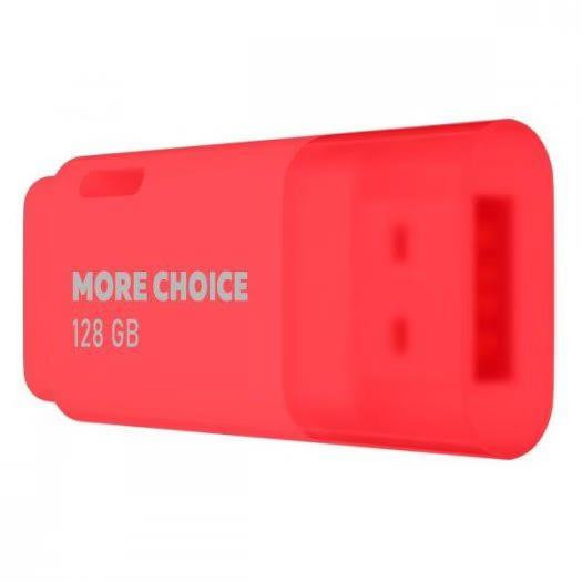 флэш-накопитель MORE CHOICE (4610196407482) MF128 USB 128GB 2.0 Red