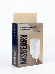 СЗУ AKSBERRY (6900221580012) T40 1USB 24A + Lightning (белый)