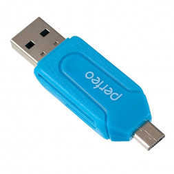 Карт-ридер PERFEO (PF_4253) CARD READER (PF-VI-O004 MULTI) синий