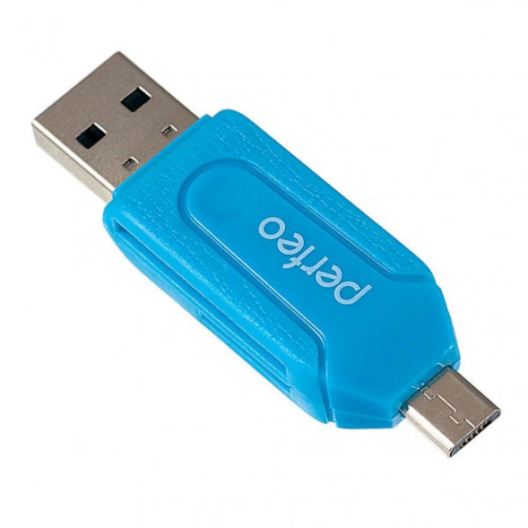 Карт-ридер PERFEO (PF_4253) CARD READER (PF-VI-O004 MULTI) синий