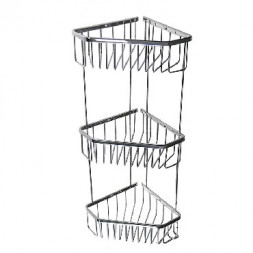 Полка САНАКС 75044 Полочка угловая пятиугольная тройная 18 см