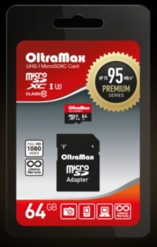 Карта памяти OLTRAMAX OM064GCSDXC10UHS-1-PrU3