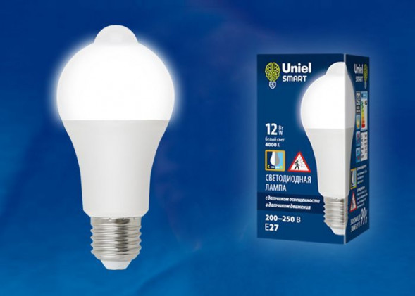 Лампа светодиодная UNIEL (UL-00005713) LED-A60-12W/4000K/E27