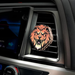 Ароматизатор AROMA BAR дефлектор на магните &quot;Лев рычит&quot; цветной 49334