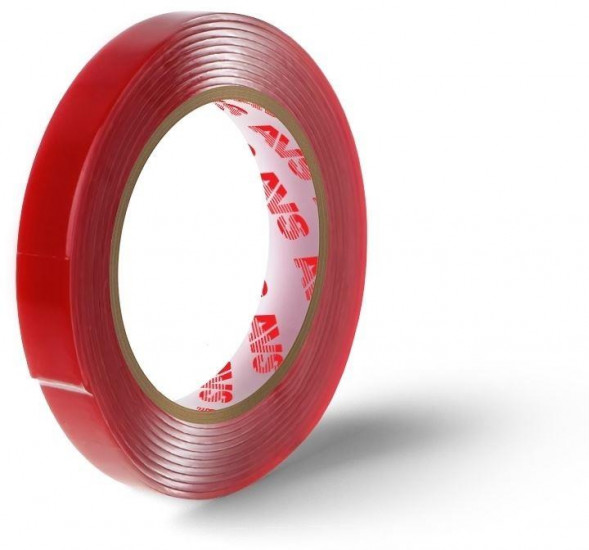 Лента клейкая AVS SCH-026 двусторонняя 6 mm x 5 m акриловая основа (прозрачная)
