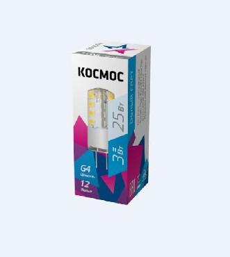Светодиодная лампа КОСМОС LKSMLED3WJCG412V45
