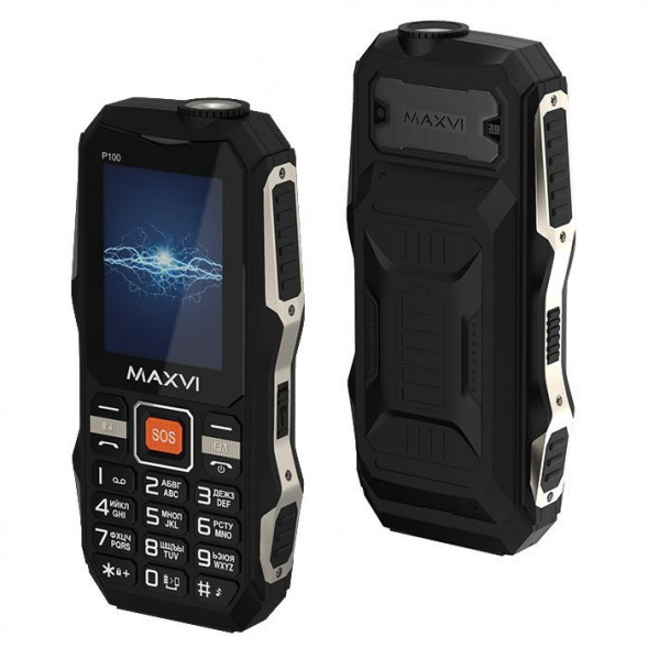 Телефон мобильный MAXVI P100 Black