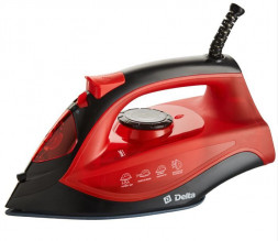 Утюг DELTA DL-756 черный с красным