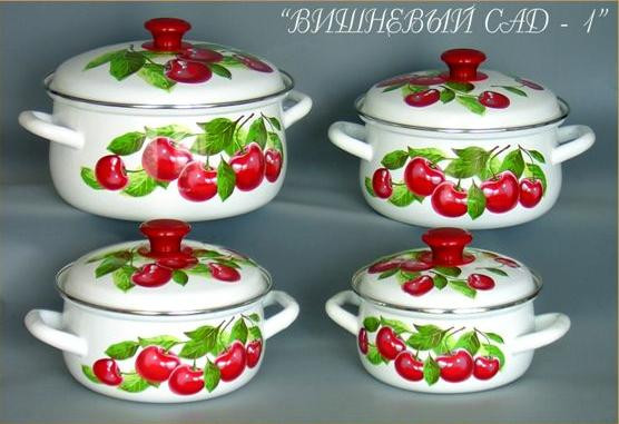 Набор посуды КМК ВИШНЕВЫЙ САД-1 (4 предмета)