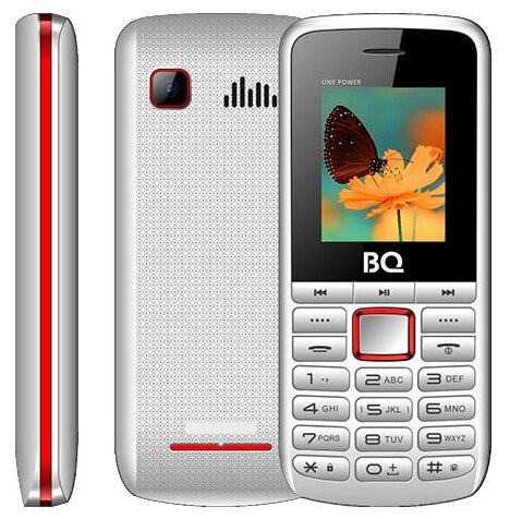 Мобильный телефон BQ 1846 ONE POWER WHITE+RED
