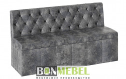 Скамья прямая BONMEBEL Скамья прямая Ницца - ТК темно-серая (1 пак.)
