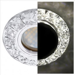 СВЕТИЛЬНИКИ ВСТРАИВАЕМЫЕ ECOLA SK16RGEFB MR16 LD1661 GU5.3 GLASS прозрачный/зеркальный/хром