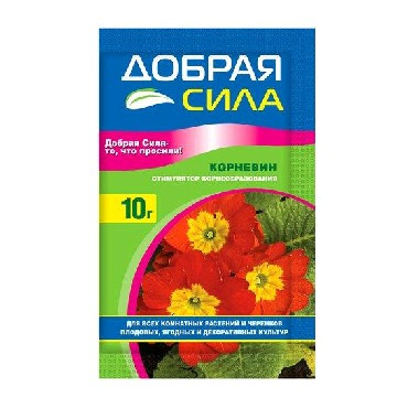 Удобрение ДОБРАЯ СИЛА Корневин, СП (Стимулятор корнеобразования), 10г