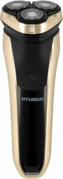 Бритва HYUNDAI H-SH8081 реж.эл.:3 питан.:аккум. черный/золотистый