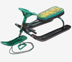 Санки NIKA Тимка спорт 2+ (ТС2+/ГЗ граффити зеленый (зеленый каркас))