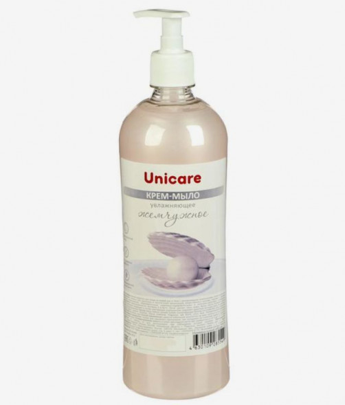 мыло UNICARE Увлажняющее крем-мыло Жемчужное, ПЭТ с дозатором, 1л