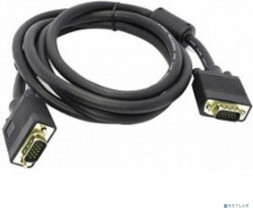 EXEGATE EX138949RUS Кабель монитор - SVGA card (15M -15M) 3м 2 фильтра позолоченные контакты, экранирование