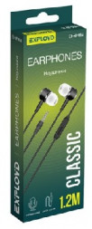 Наушники внутриканальные EXPLOYD EX-HP-864 3.5mm чёрный 1.2М Classic