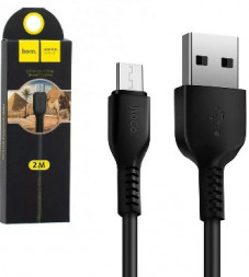 Кабель HOCO (6957531068822) X20 USB (m)-microUSB (m) 1.0м - черный