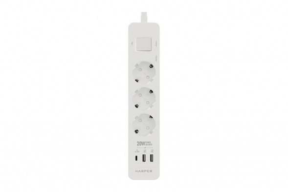 Сетевые фильтры HARPER UCH-440 White PD3.0