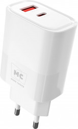 СЗУ MORE CHOICE (4620202555533) NC81 СЗУ 1USB+1Type-C 3.0A PD 20W+ QC3.0 , белый