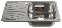 Мойка врезная FABIA 62322R Мойка 78х48 врезная правая 0,8 мм + большой сифон с переливом