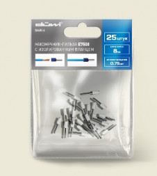 Наконечник-гильза DUWI 26684 6 Наконечник-гильза Е7508 0,75мм2 с изолированным фланцем