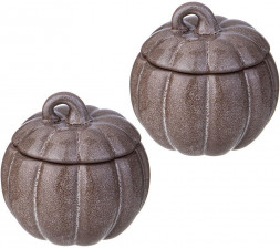 Набор горшочков для запекания AGNESS 490-473 ТЫКВА с крышкой 250мл (2 предмета)