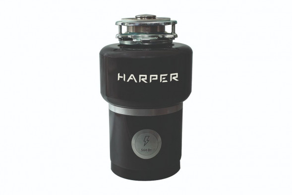 Измельчитель пищевых отходов HARPER HWD-600D02 черный