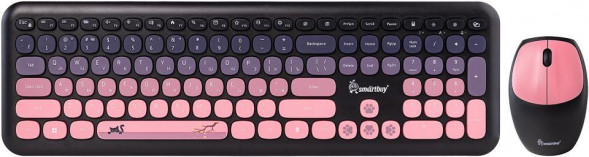 Мультимедийный набор SMARTBUY (SBC-666395AG-KP) 666395 черно-розовый