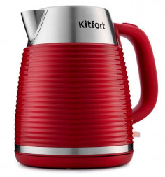 Чайник KITFORT КТ-695-2 красный (нержавеющая сталь)