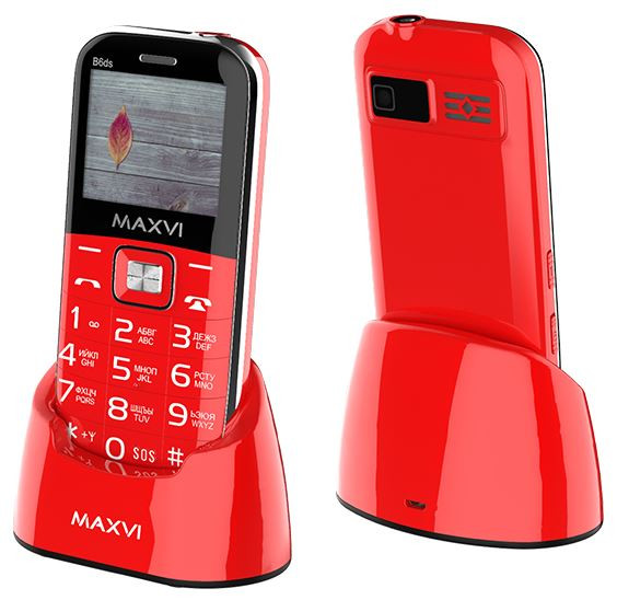 Телефон мобильный MAXVI B6ds Red