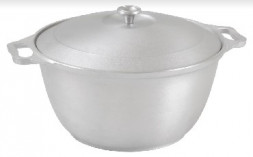 Кастрюля KUKMARA к60 алюм литая 6,0л алюм/кр