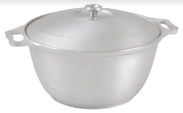 Кастрюля KUKMARA к60 алюм литая 6,0л алюм/кр